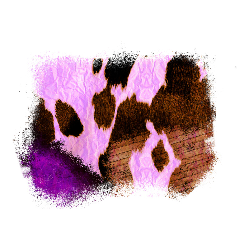 Purple Western Wood Cowhide Frame Classic Tee by Bettercallsaul | Teevron