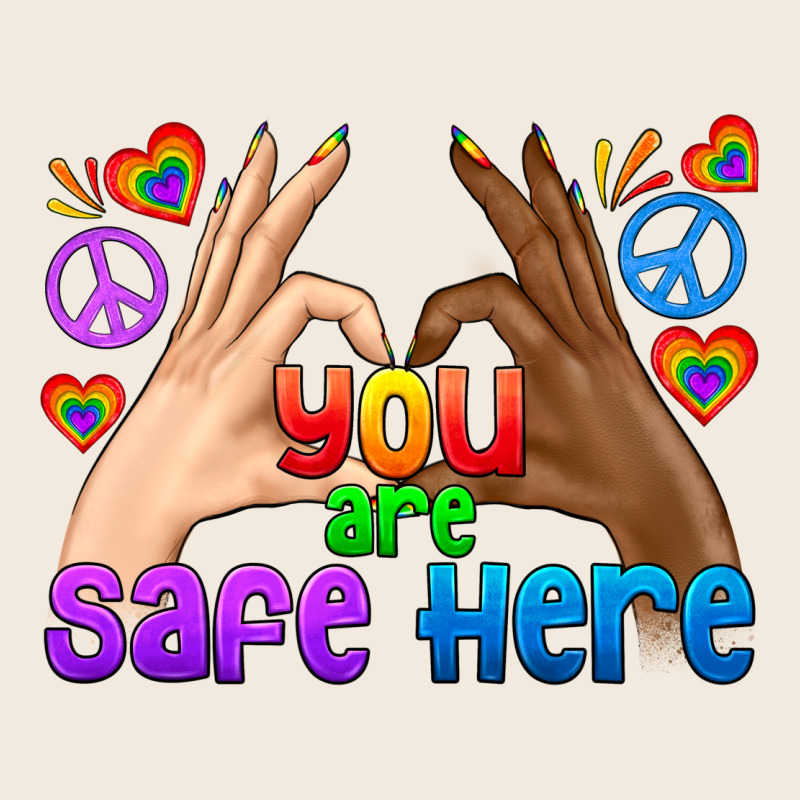 Lgbtq+ You Are Safe Here Zipper Hoodie by BundleAndBundleShop | Teevron