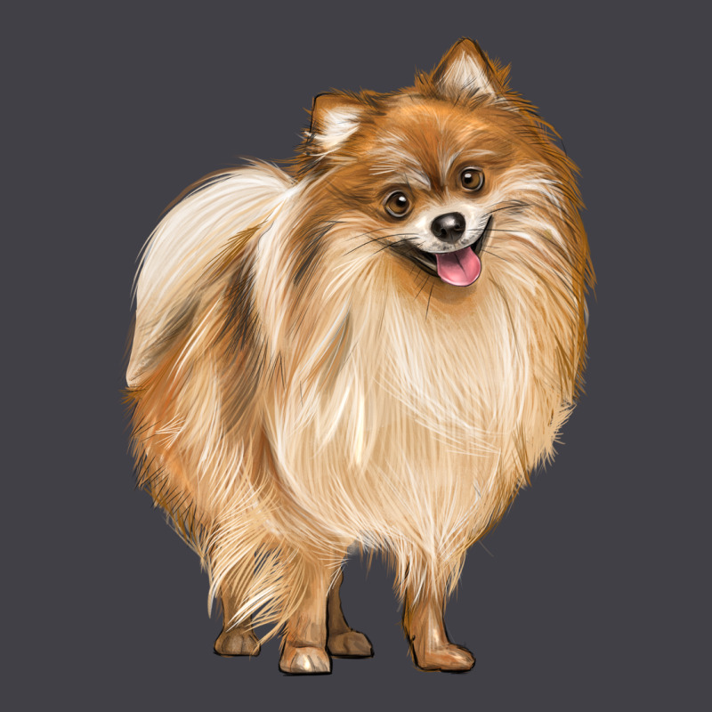 Pomeranian Dog Illustrations Heavyweight Hoodie by LillyAllenDesigns | Teevron