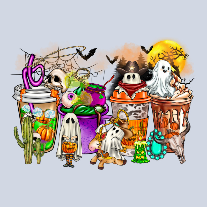 Halloween Western Boo Coffee Cups Premium Sweatshirt by CowhideDigitalArt | Teevron