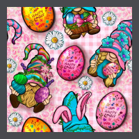 Easter Gnomies Seamless Pattern Zipper Hoodie | Teevron