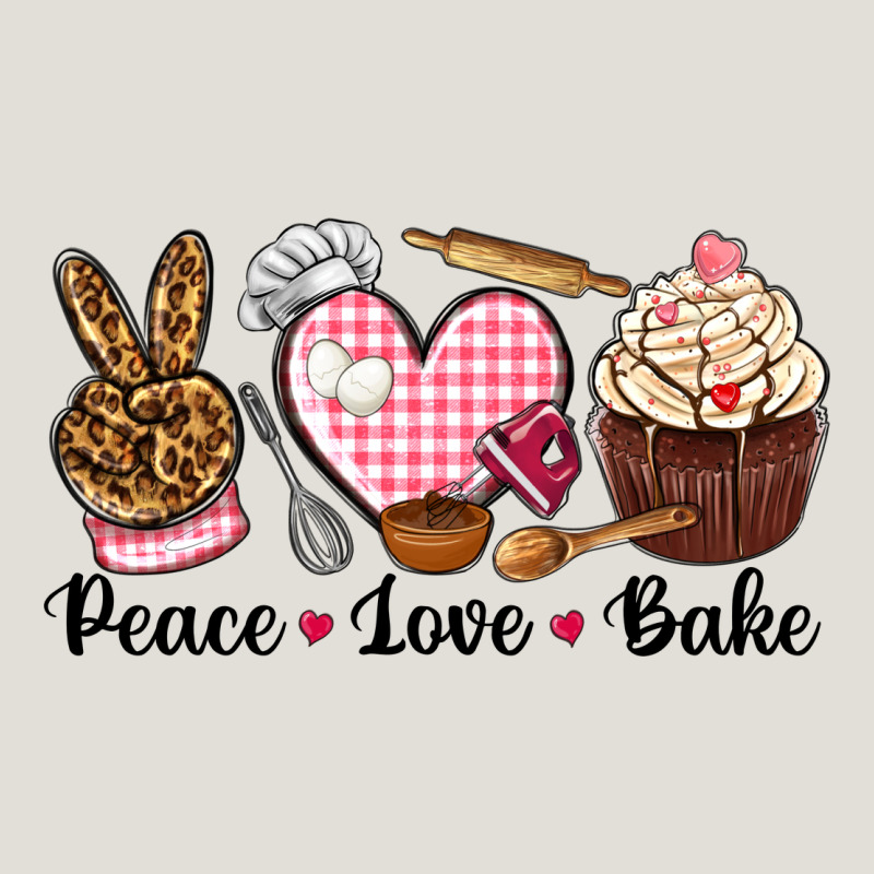 Peace Love Bake Heavy Core Tee by NancyCooperArtShop | Teevron