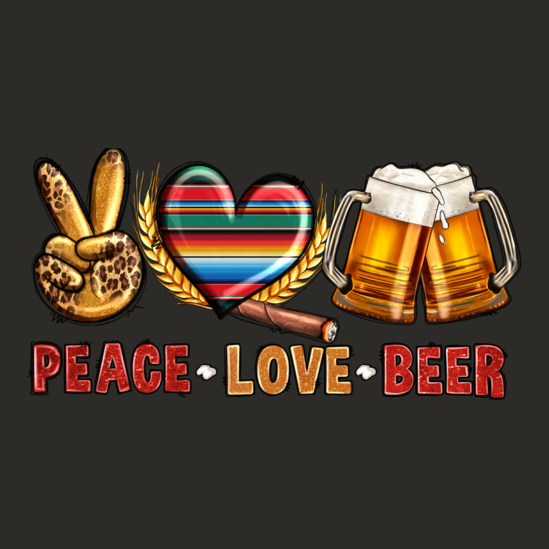 Peace Love Beer Heavy Core Tee by NancyCooperArtShop | Teevron