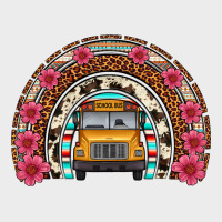 School Bus Leopard Cowhide Rainbow Urban Hoodie | Teevron