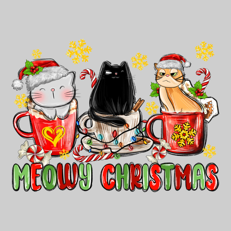 Meowy Christmas Cats Coffee Cups Premium Tee by MaliasSmallBusiness | Teevron