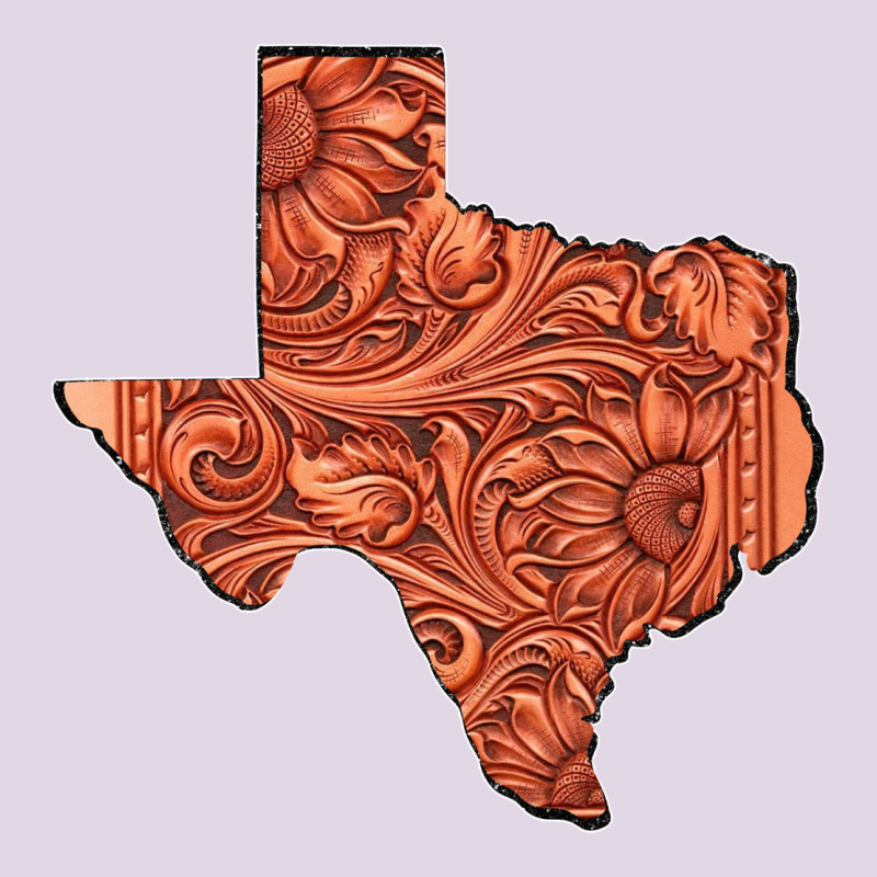 Texas Map Western Tooled Leather Pattern Classic Tee by Bettercallsaul | Teevron