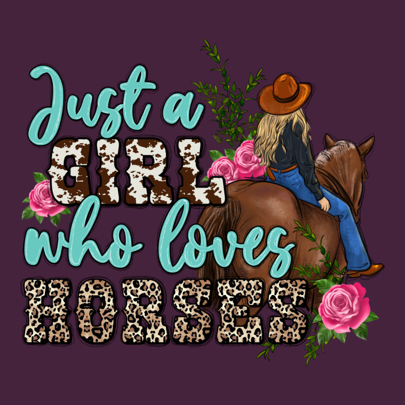 Just A Girl Who Loves Horses Premium Tee by MaliasSmallBusiness | Teevron