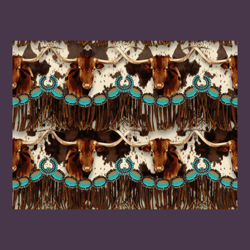 Longhorn Cow Pattern Heavyweight Hoodie by CowhideDigitalArt | Teevron