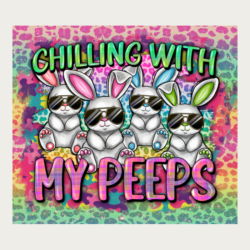 Chilling With My Peeps Zipper Hoodie by FaDigitalArtStudio | Teevron