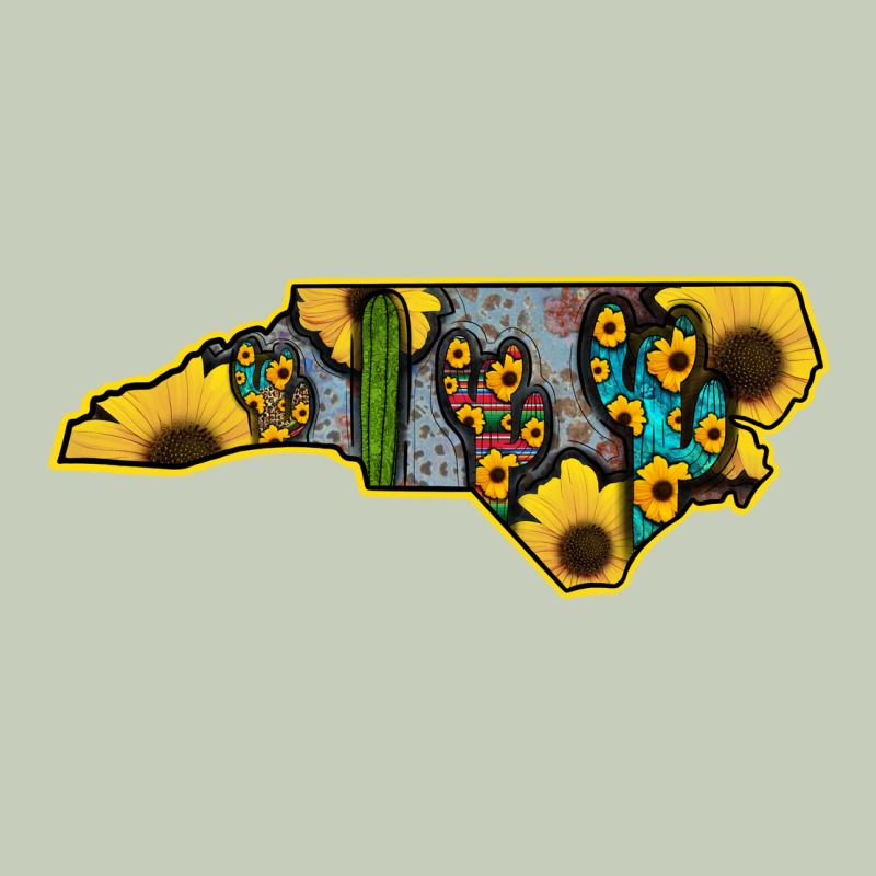 Western North Carolina Map Sunflower Classic Tee by Bettercallsaul | Teevron