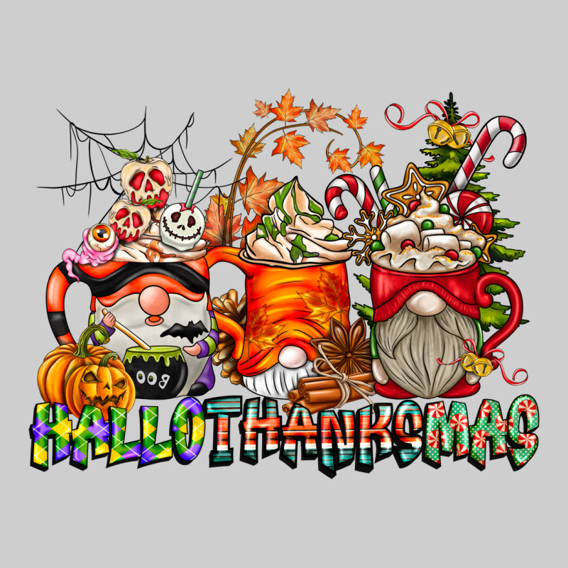 Hallothanksmas Gnome Coffee Cups Premium Sweatshirt by CowhideDigitalArt | Teevron