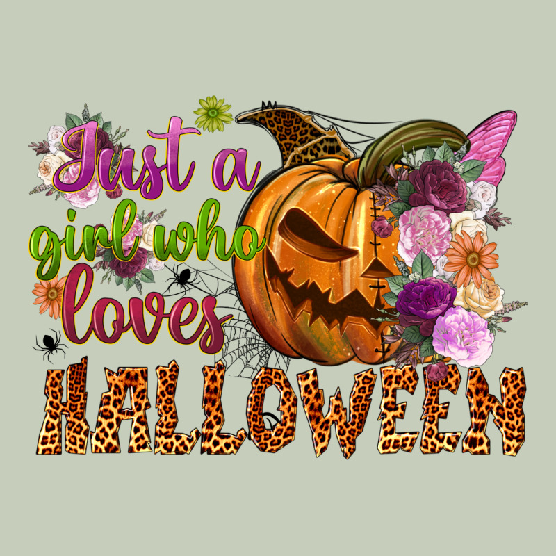 Just A Girl Who Loves Halloween Ladies Tee by NancyCooperArtShop | Teevron