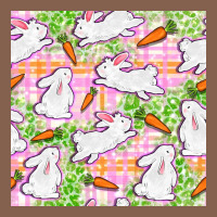 Easter Bunnies With Carrots Seamless Pattern Zipper Hoodie | Teevron