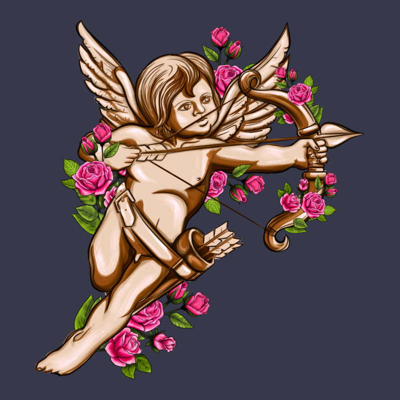 Cupid With Rose Valentine's Day Long Sleeve Tee by HowdyJamesFarm | Teevron