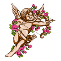 Cupid with rose Valentine's Day | Teevron