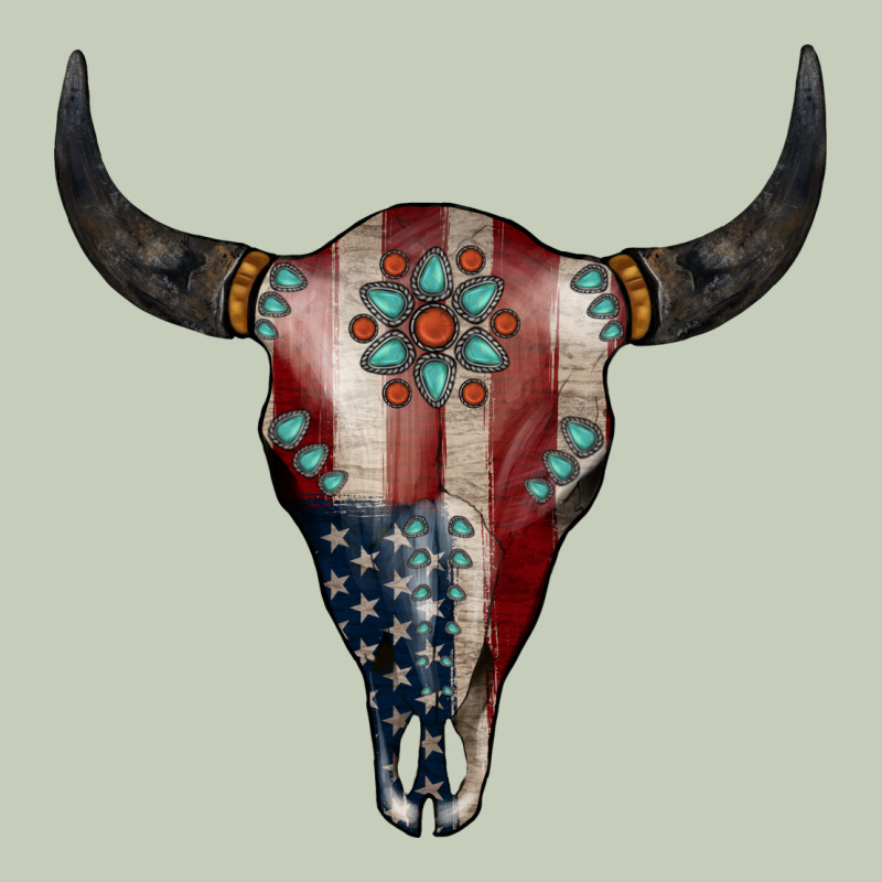 American Bull Skull Gemstone Ladies Tee by Jasminsmagicworld | Teevron