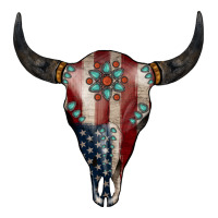 American Bull Skull Gemstone | Teevron