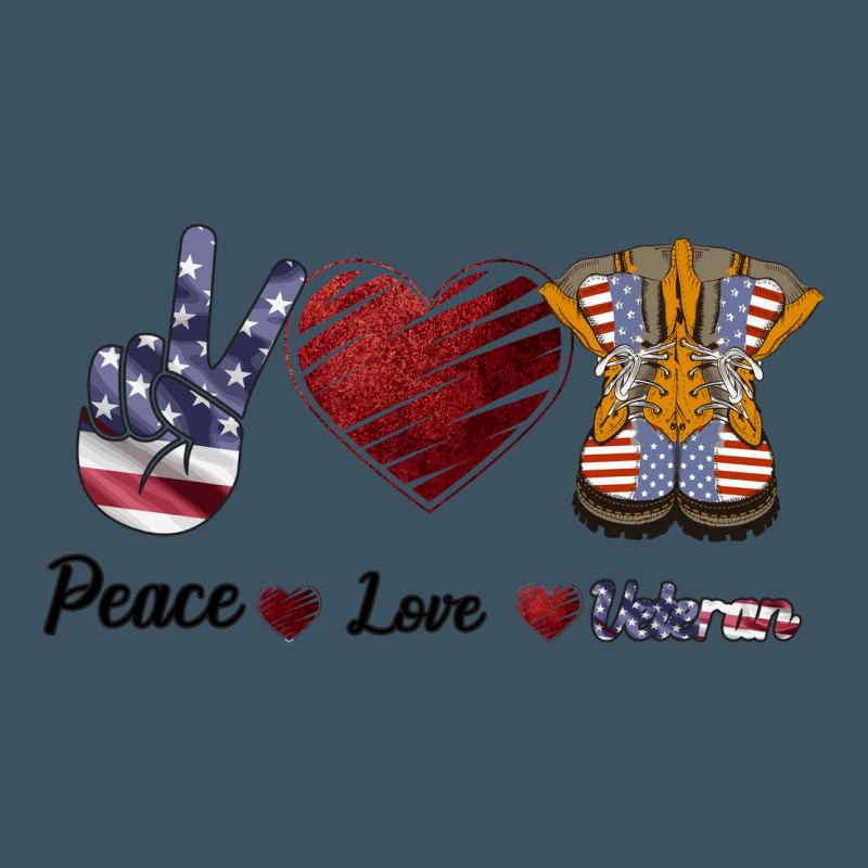 Peace Love Veteran Urban Heavy Tee by Bettercallsaul | Teevron