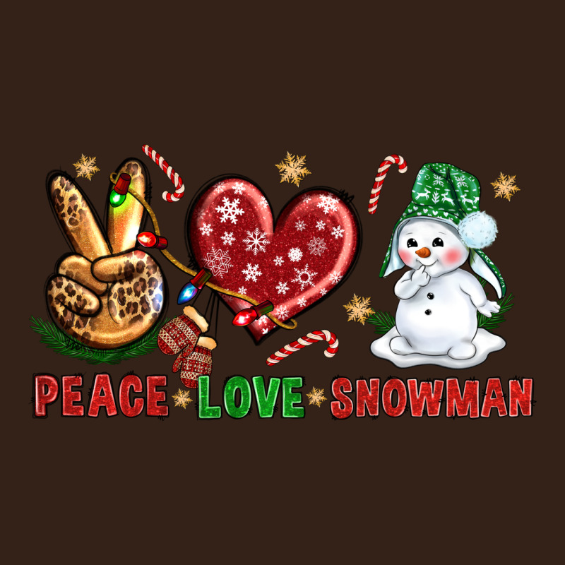 Peace Love Snowman Heavy Core Tee by NancyCooperArtShop | Teevron