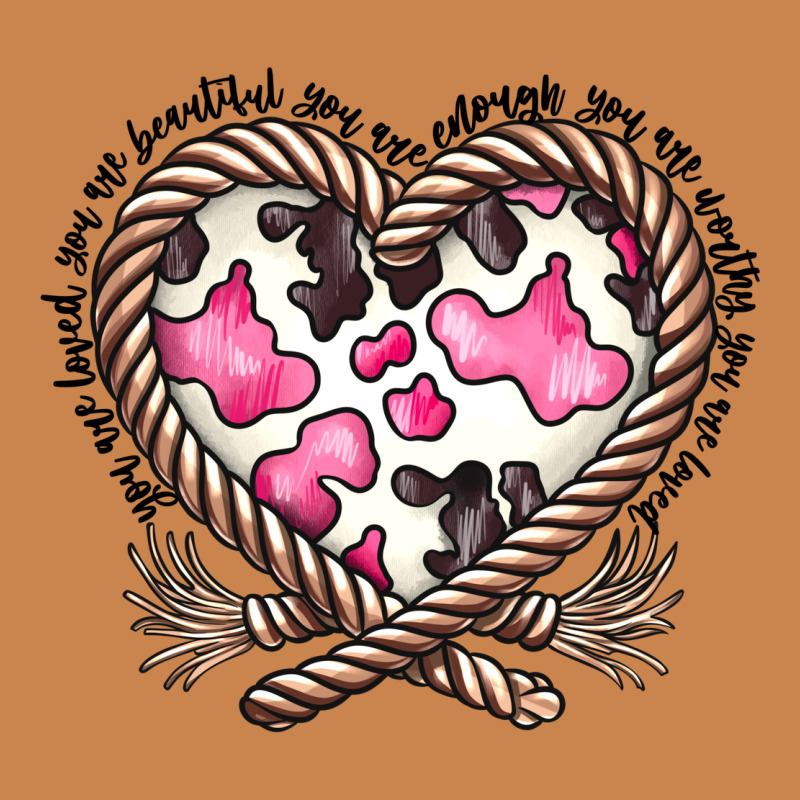 Western Cowhide Heart Heavyweight Hoodie by CowhideDigitalArt | Teevron