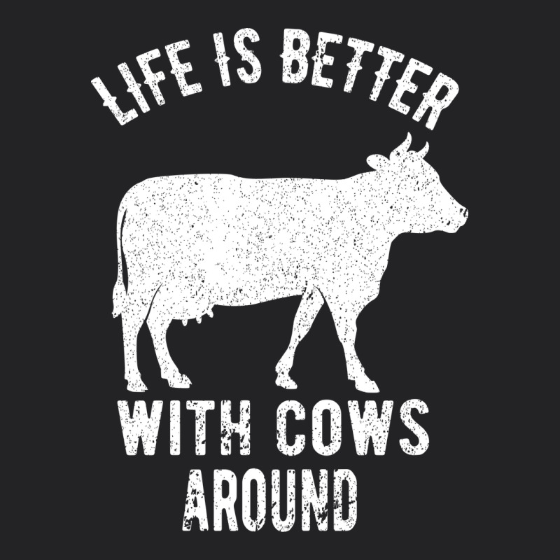 Life Is Better With Cows Around Vintage Tee by Bettercallsaul | Teevron