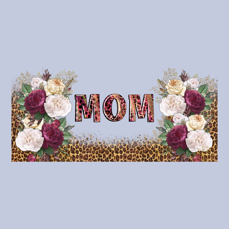 Mom Burgundy Flowers With Leopard Long Sleeve Tee by TumblerDesignByShophia | Teevron