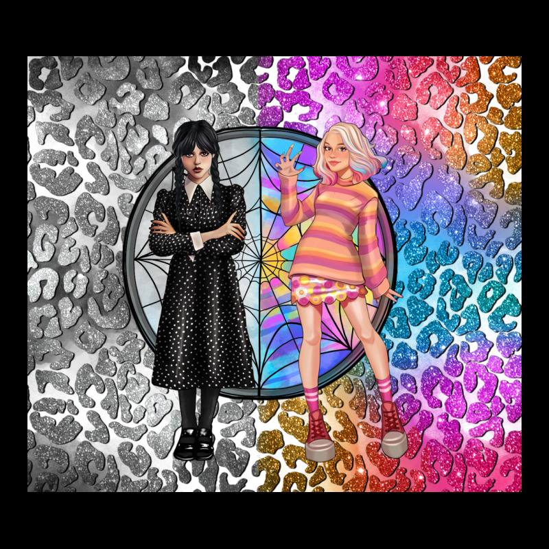 Gothic Girl And Colorful Girl Best Friends Long Sleeve Tee by TumblerDesignByShophia | Teevron