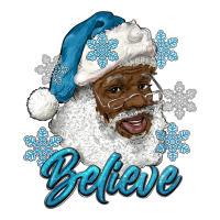 winter christmas african american santa believe | Teevron