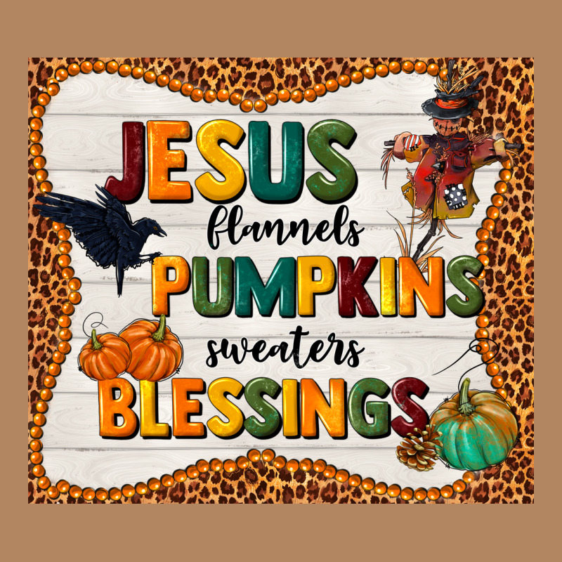Jesus Flannel's Pumpkins Blessings Long Sleeve Tee by TumblerDesignByShophia | Teevron