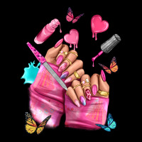 Pink Nail Art Hand Heavy Core Tee | Teevron