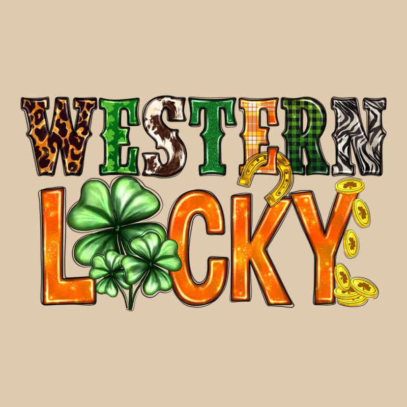 Western Lucky With Clover St. Patricks Day Heavyweight Sweatshirt by HowdyJamesFarm | Teevron