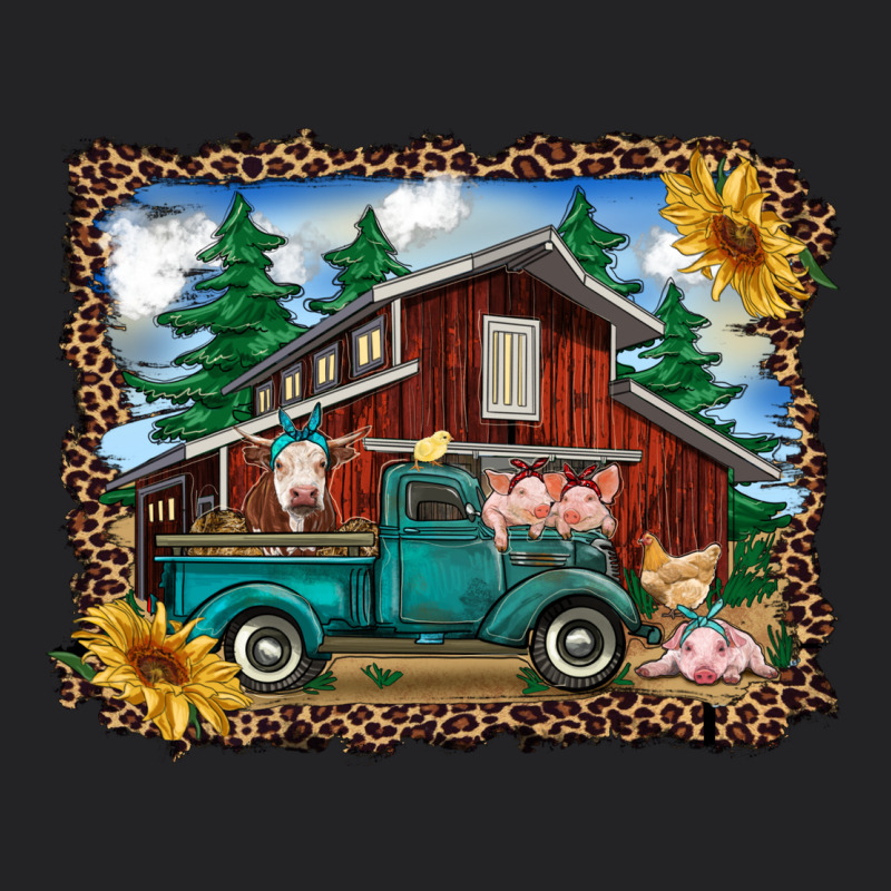 Western Barn With Farm Animals Vintage Tee by RanaPortraitStore | Teevron