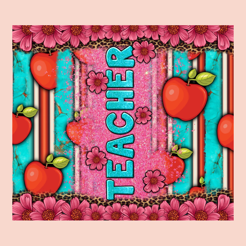 Teacher With  Flower Glitter And Serape Leopard Urban Hoodie by Artiststas | Teevron