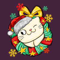 Christmas Wreaths Cat Premium Tee | Teevron