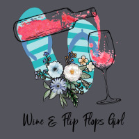 Wine Flip Flops Girl Vintage Hoodie | Teevron