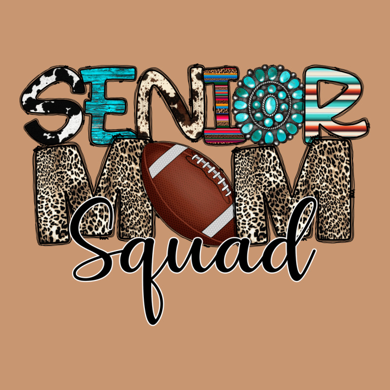 Senior Mom Squad Football Design Heavyweight Hoodie by CowhideDigitalArt | Teevron