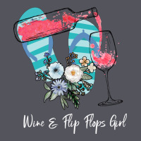 Wine Flip Flops Girl Vintage Hoodie | Teevron