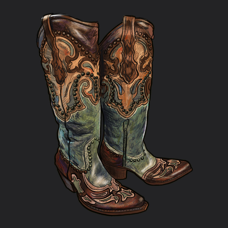 Cowgirl Boots Vintage Tee by RanaPortraitStore | Teevron