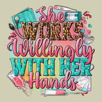She Works Willingly With Her Hands Heavy Core Tee | Teevron