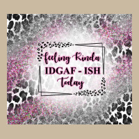 Feeling Kinda Idgaf Ish Today With Leopard Long Sleeve Tee | Teevron