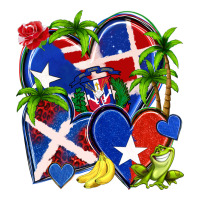 puerto rico with dominican republic hearts | Teevron