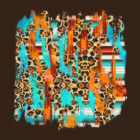 Serape With Leopard Pattern Heavy Core Tee | Teevron