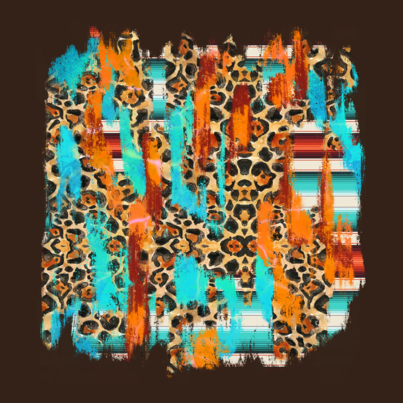 Serape With Leopard Pattern Heavy Core Tee by NancyCooperArtShop | Teevron