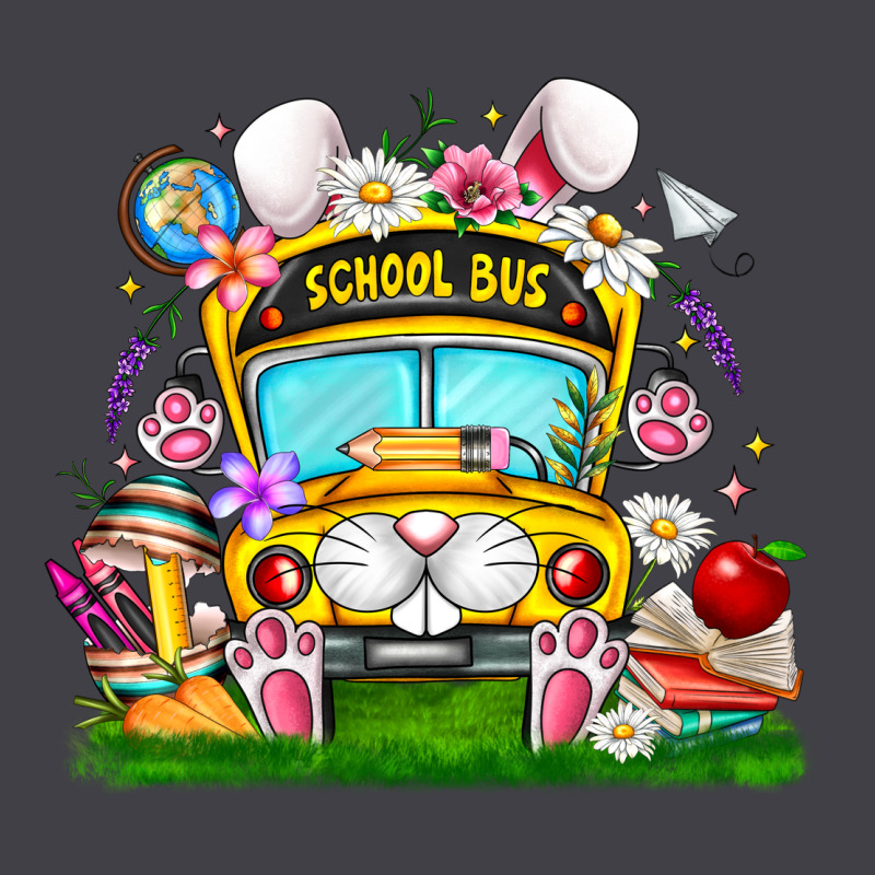 Easter School Bus Heavyweight Hoodie by CowhideDigitalArt | Teevron
