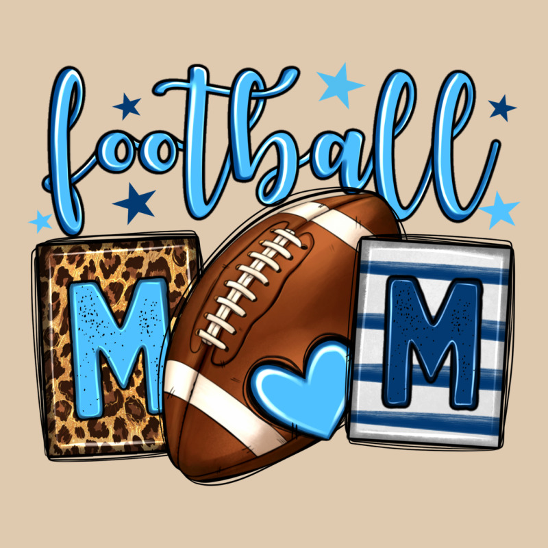 Football Mom Blue Team Color  Mother's Day Heavyweight Sweatshirt by HowdyJamesFarm | Teevron