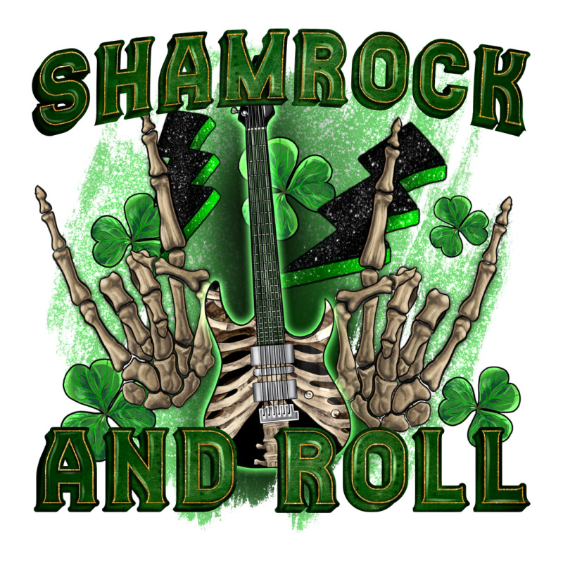 Shamrock And Roll Zipper Hoodie by FaDigitalArtStudio | Teevron
