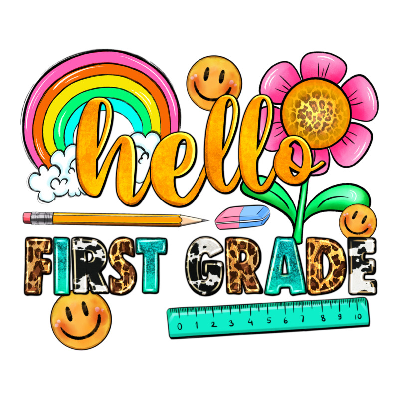 Hello First Grade Premium Tee by NancyCooperArtShop | Teevron