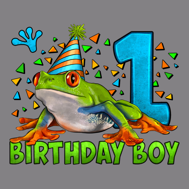 Birthday Boy Frog Age 1 Heavyweight Hoodie by LillyAllenDesigns | Teevron