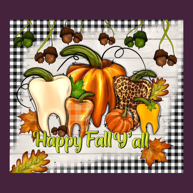 Happy Fall Y'all Teeth Long Sleeve Tee by TumblerDesignByShophia | Teevron