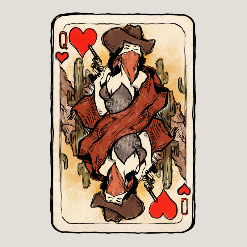Queen Of Hearts Cowgirl Heavy Core Tee by NancyCooperArtShop | Teevron
